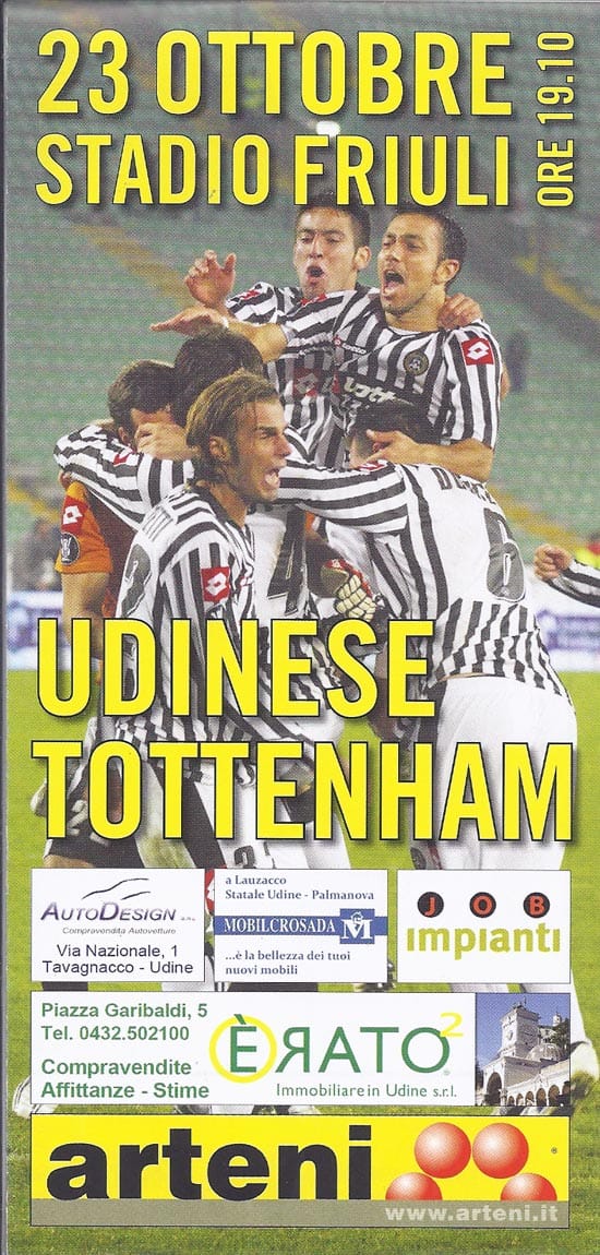 Udinese Calcio v Tottenham Hotspur FC